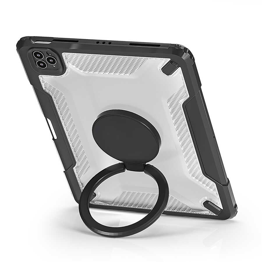 iPad 10.2 (8.Nesil) Wiwu Mecha Dönebilen Standlı Tablet Kılıfı - 4 iPad 10.2 (8.Nesil) Wiwu Mecha Dönebilen Standlı Tablet Kılıfı - 4